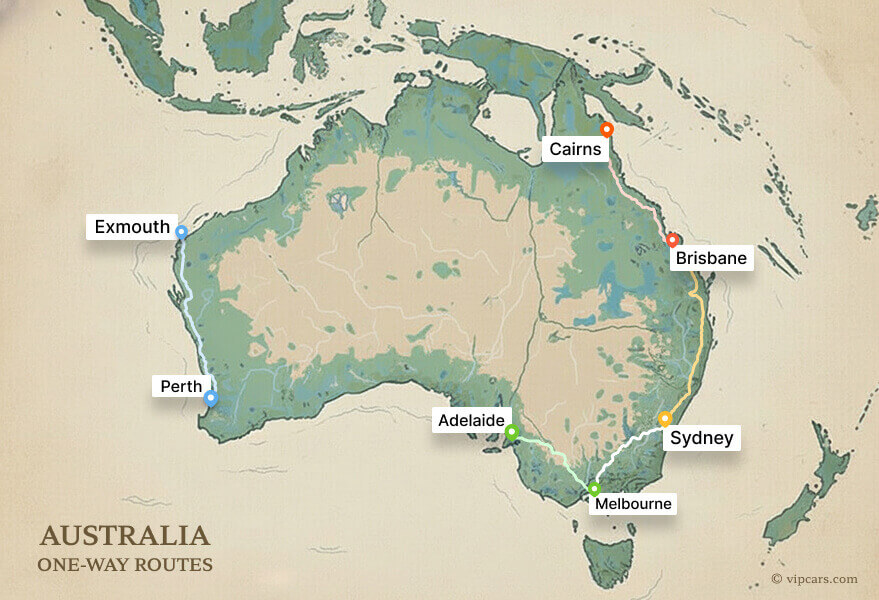 Australia Routes