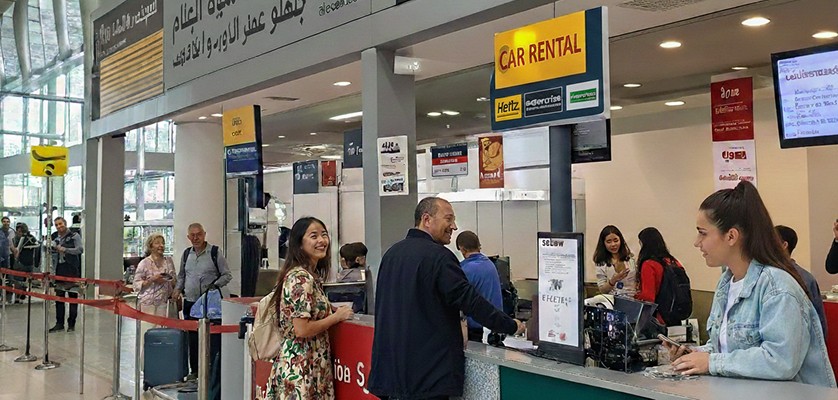 Car Rental Desk At CMN Airport