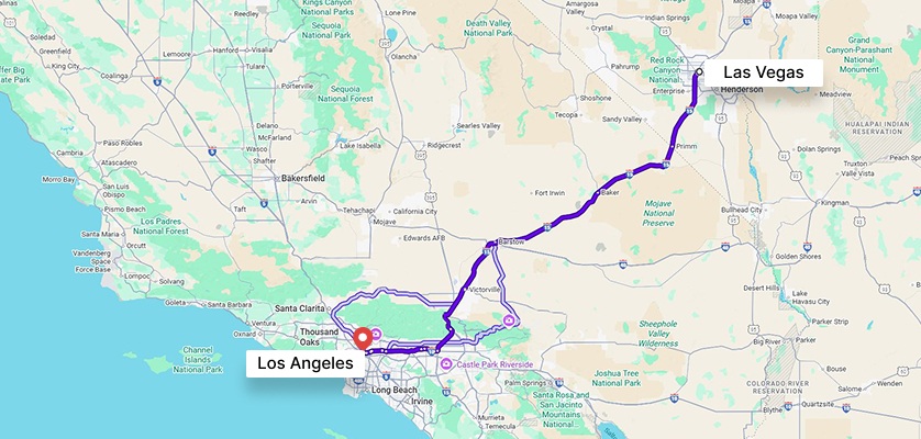 Las Vegas to Los Angeles