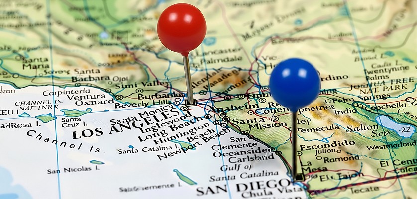 San Diego To Los Angeles Map