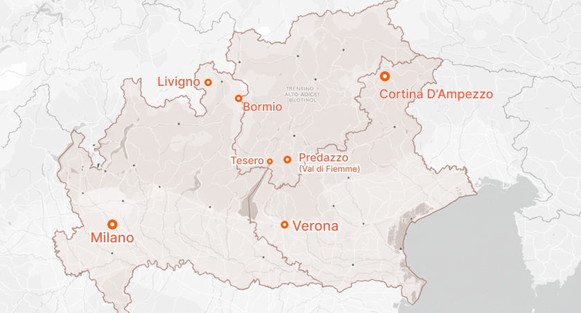 Winter Olympics Map 2026