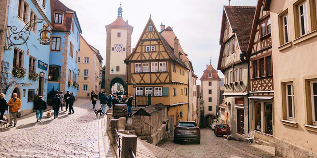 Discover scenic views on The Romantic Road of Germany